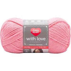 imageRed Heart With Love Yarn Metallic  RoyalChunky  Bubblegum