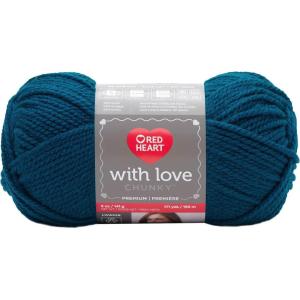imageRed Heart With Love Yarn Metallic  RoyalChunky  Peacock