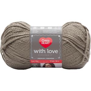 imageRed Heart With Love Yarn Metallic  RoyalChunky  Taupe