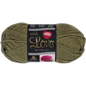 imageRed Heart With Love Yarn Metallic  RoyalMetallic  Olive