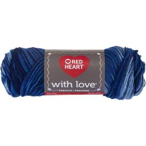 imageRed Heart With Love Yarn Metallic  RoyalMulticolor