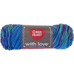 imageRed Heart With Love Yarn Metallic  RoyalPrint  Parade