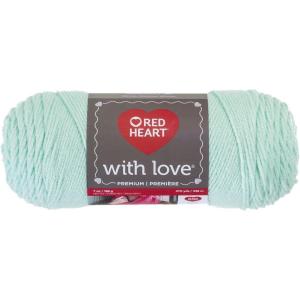 imageRed Heart With Love Yarn Metallic  RoyalSolid  Minty