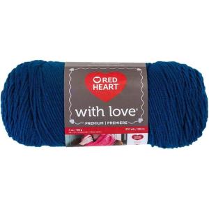 imageRed Heart With Love Yarn Metallic  RoyalSolid  Peacock