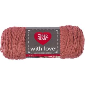 imageRed Heart With Love Yarn Metallic  RoyalSolid  Terracotta