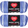 imageRED HEART E3053970 Super Saver Ombre Yarn SuedeBaja Blue