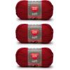 imageRED HEART E7289388 Heart Soft Yarn WheatReally Red
