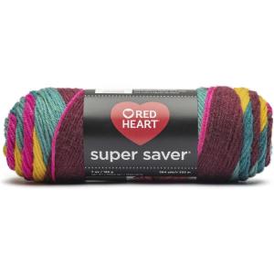 imageRED HEART 66399 Super Saver Yarn Mexicana PrintJeweltone