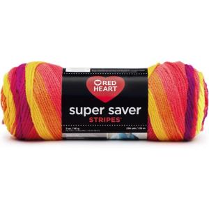 imageRED HEART 66399 Super Saver Yarn Mexicana PrintStripe  Fruity