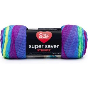 imageRED HEART 66399 Super Saver Yarn Mexicana PrintStripe  Parrot