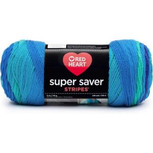imageRED HEART E3000886 Super Saver Yarn BlueStripe  Cool