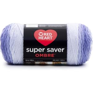 imageRED HEART E3053970 Super Saver Ombre Yarn SuedeBaja Blue