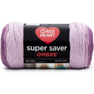 imageRED HEART E3053970 Super Saver Ombre Yarn SuedePurple