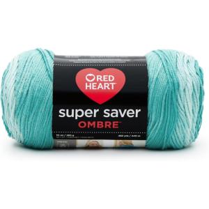 imageRED HEART E3053970 Super Saver Ombre Yarn SuedeSpearmint
