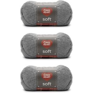 imageRED HEART E7289388 Heart Soft Yarn WheatGray Heather