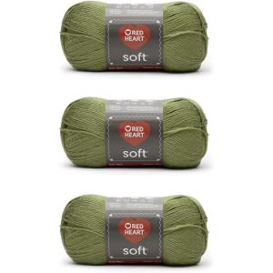 imageRED HEART E7289388 Heart Soft Yarn WheatLeaf