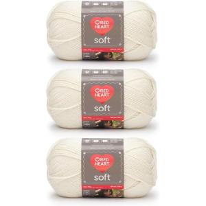 imageRED HEART E7289388 Heart Soft Yarn WheatOff White