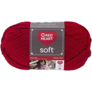imageRED HEART E7289388 Heart Soft Yarn WheatReally Red