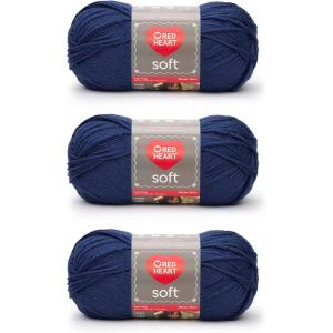 imageRED HEART E7289388 Heart Soft Yarn WheatRoyal Blue