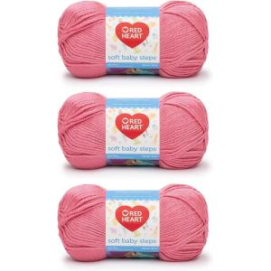 imageRED HEART Soft Baby Steps Yarn AquaStrawberry