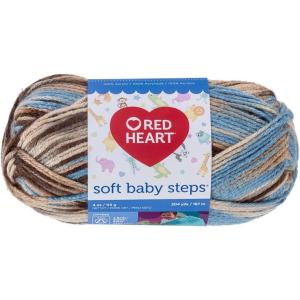 imageRED HEART Soft Baby Steps Yarn LavenderBlue Earth