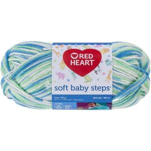 imageRED HEART Soft Baby Steps Yarn LavenderPuppy Print