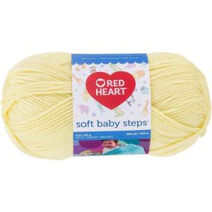 imageRED HEART Soft Baby Steps Yarn LavenderSolid  Baby Yellow