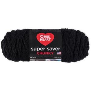 imageRED HEART Super Saver Chunky Black YarnBlack