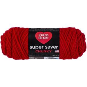 imageRED HEART Super Saver Chunky Black YarnCherry Red