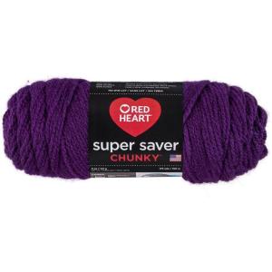 imageRED HEART Super Saver Chunky Black YarnDk Orchid