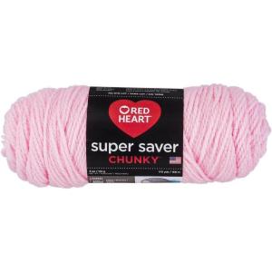 imageRED HEART Super Saver Chunky Black YarnPetal Pink