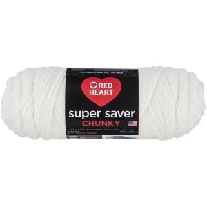imageRED HEART Super Saver Chunky Black YarnSoft White