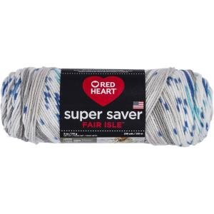 imageRED HEART Super Saver Fair Isle yarn JingleFair Isle  Calm