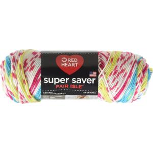 imageRED HEART Super Saver Fair Isle yarn JingleFair Isle  Candy