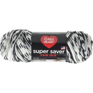 imageRED HEART Super Saver Fair Isle yarn JingleFair Isle  Newspaper