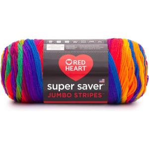 imageRED HEART Super Saver Jumbo Yarn Pale YellowFavorite Stripe
