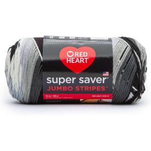 imageRED HEART Super Saver Jumbo Yarn Pale YellowNewspaper Stripe