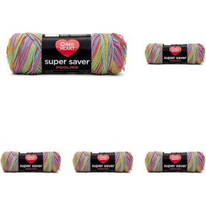 imageRED HEART Super Saver Yarn Pooling  Papaya5 Pack