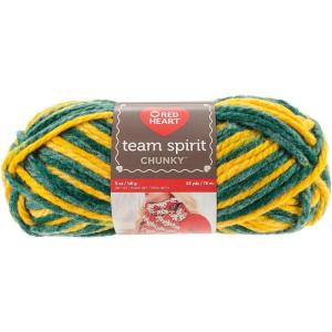 imageRED HEART Team Spirit Chunky Yarn RedWhiteGreenGold
