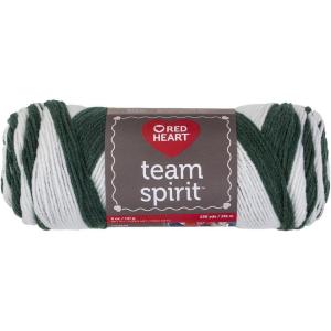 imageRED HEART Team Spirit Yarn GreenGoldGreenWhite