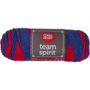 imageRED HEART Team Spirit Yarn GreenGoldRedBlue