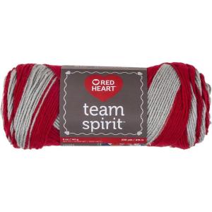 imageRED HEART Team Spirit Yarn GreenGoldRedGrey