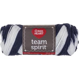 imageRED HEART Team Spirit Yarn NavyWhite
