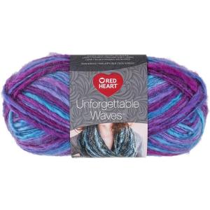 imageRED HEART Unforgettable Waves Yarn Sprices Each SprucesGrape Berry