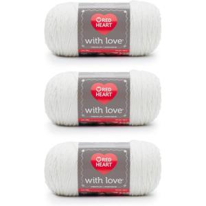 imageRed Heart 10016773 With Love Yarn Holly BerryEggshell