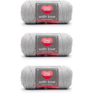 imageRed Heart 10016773 With Love Yarn Holly BerryLight Gray