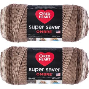 imageRed Heart E3054923 Ombre Yarn HickoryCocoa Ombre
