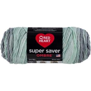 imageRed Heart E3054923 Ombre Yarn HickoryFreshmint