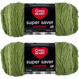 imageRed Heart E3054923 Ombre Yarn HickoryGreen Apple Ombre