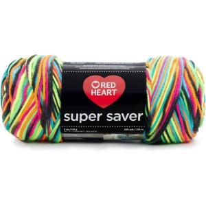 imageRed Heart Super Saver Econ Blacklight YarnPrint  Blacklight